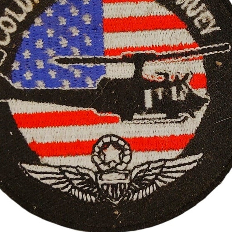 Columbus Indiana Huey Commemorative Patch 3" Dia Iron‑On or Sew‑On