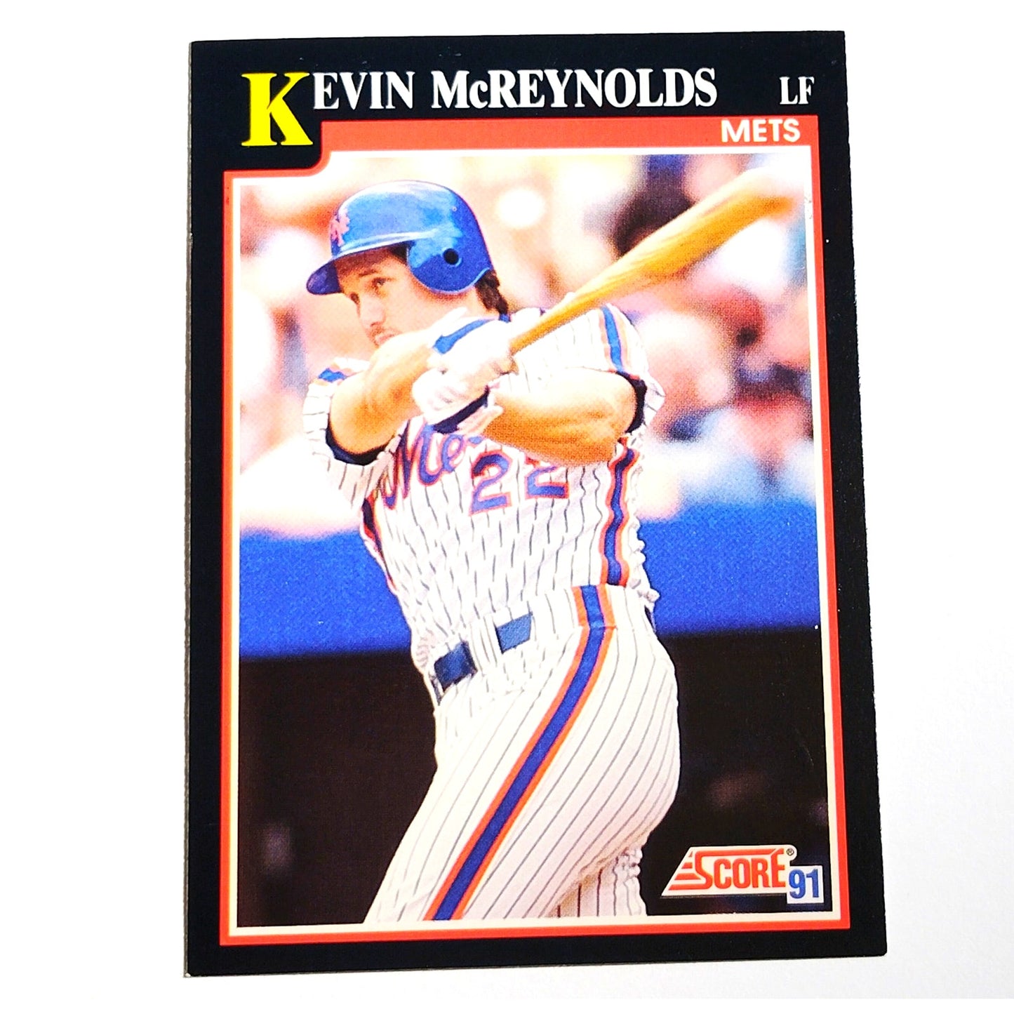 1991 Score Kevin McReynolds #327 New York Mets Left Fielder MLB Baseball Card NM