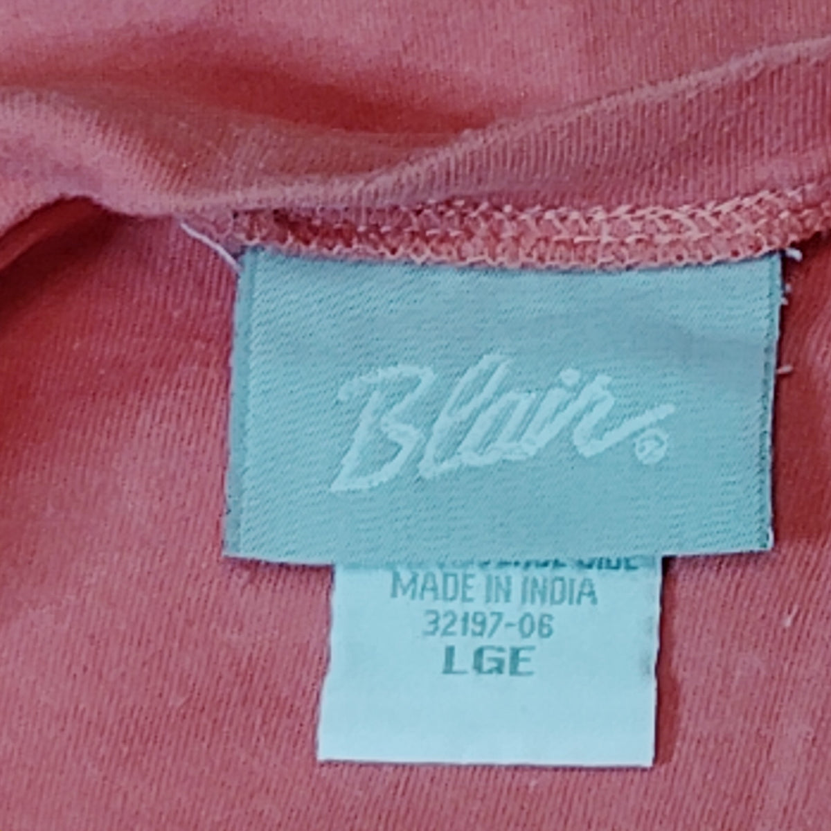 Blair Women's Pink V-Neck Top & Blue Side Stripe Jogger Pants Set Large