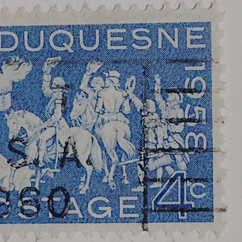 1958 Scott #1123 – 4¢ Fort Duquesne Bicentennial – Canceled