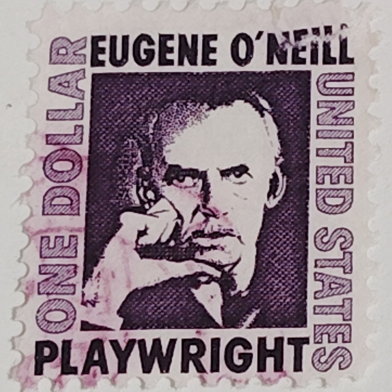 1967 $1 Eugene O’Neill Stamp – Prominent Americans Series – Scott #1294