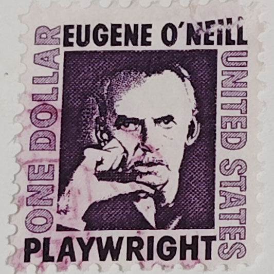 1967 $1 Eugene O’Neill Stamp – Prominent Americans Series – Scott #1294