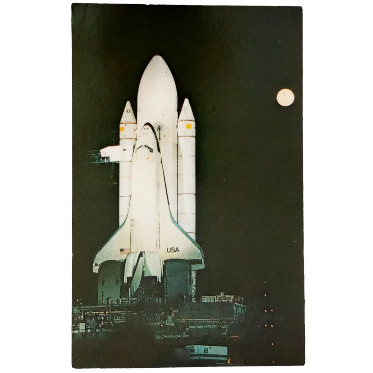 Space Shuttle Enterprise at Kennedy Space Center, 3-1/2 x 5-3/8 Vintage Postcard