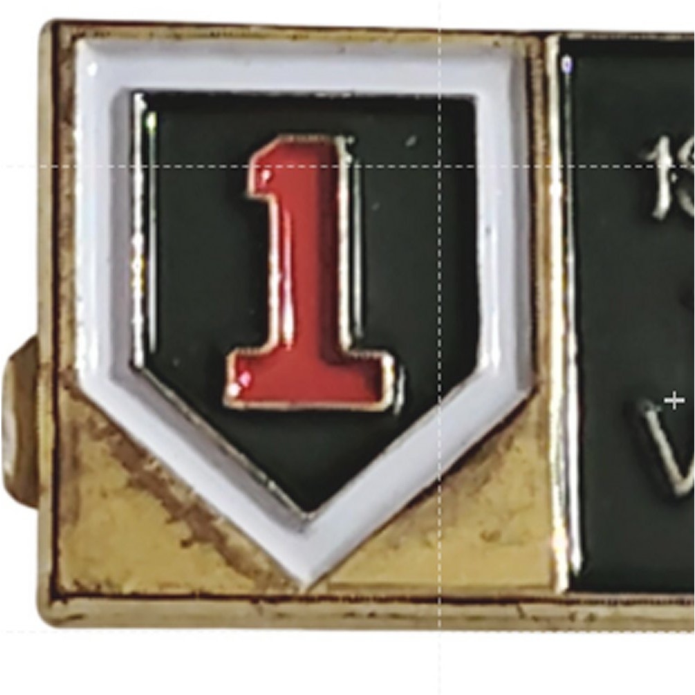 1st Infantry Division Vietnam (1965-1970) Novelty Hat Lapel Pin 1" × 1/2"
