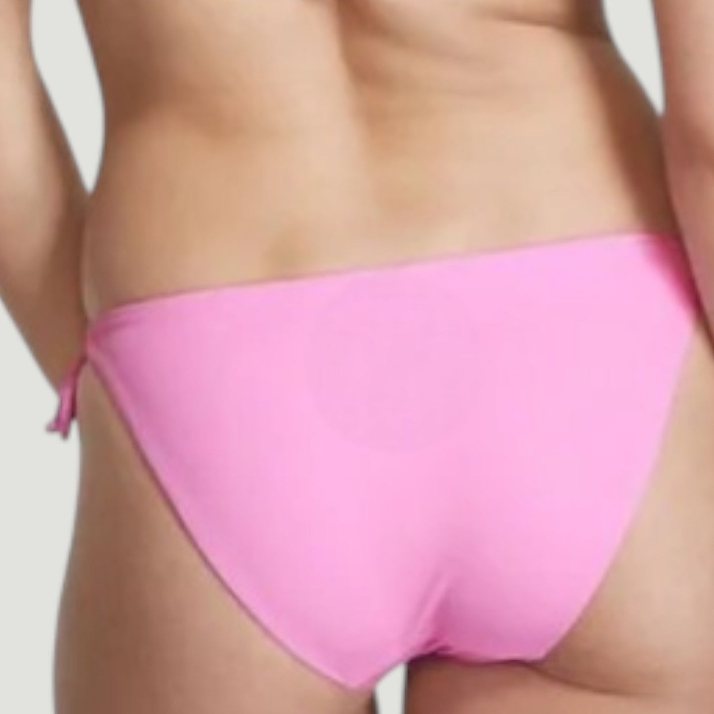Tie‑Side Bikini Bottoms, Pink, XL (8-10) 32-34"W – 82/18 Nylon/Spandex  NWOT
