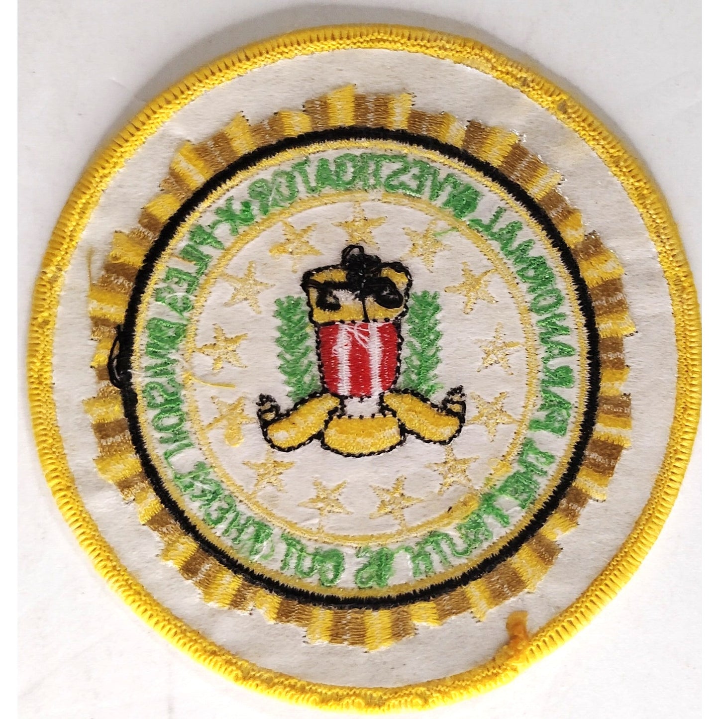 X‑Files Paranormal Investigator Patch 3‑5/8" Dia Iron‑On Sew‑On