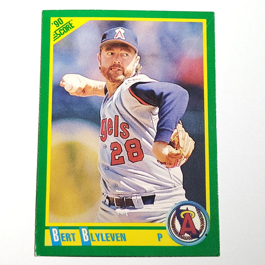 1990 Score Bert Blyleven #180 California Angels Pitcher Hall of Famer EX