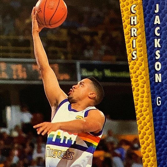 Chris Jackson (G), Card #57, Denver Nuggets, 1992-93 Fleer NBA