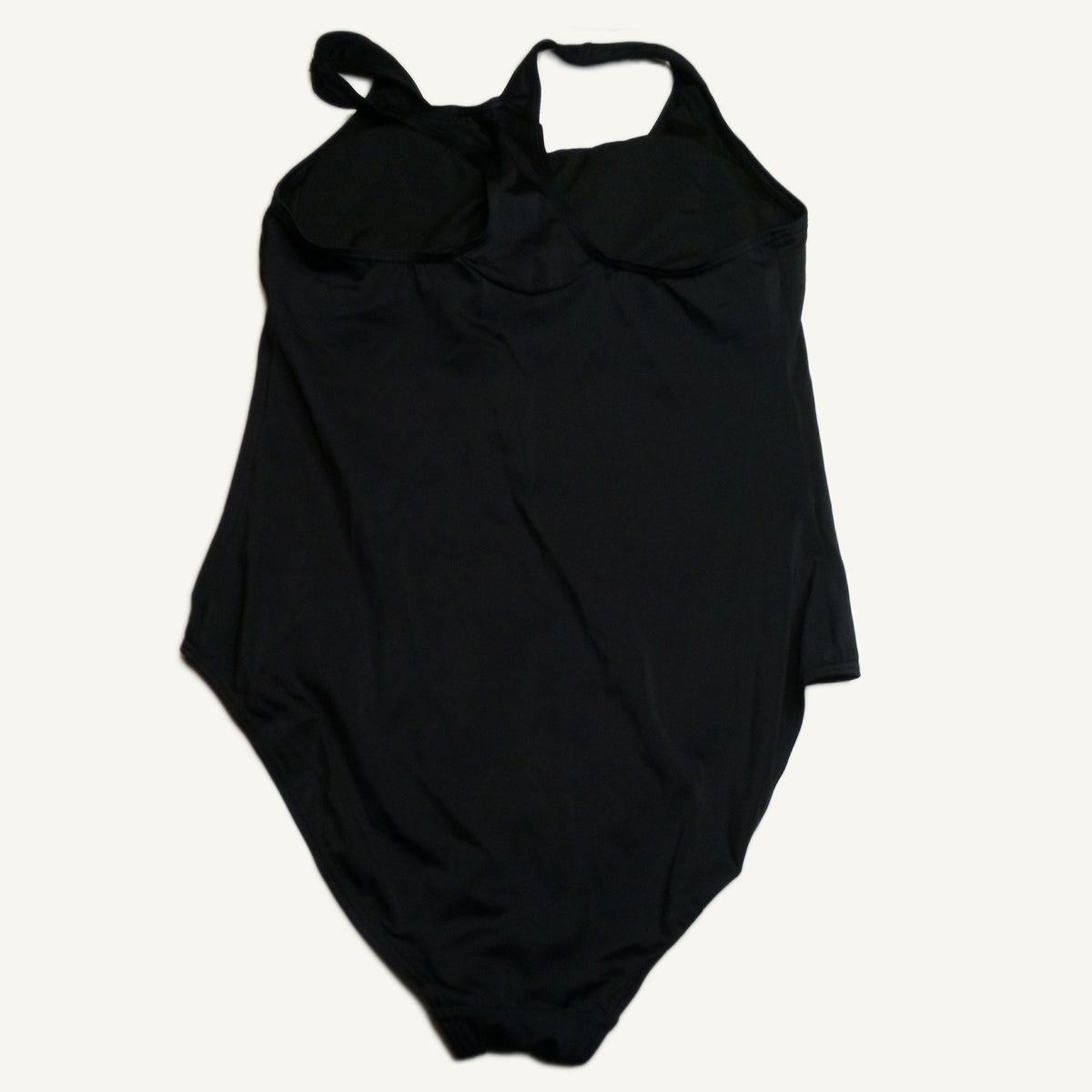 UNOW Women's Black Racerback One-Piece Swimsuit L - Training & Athletic NWT