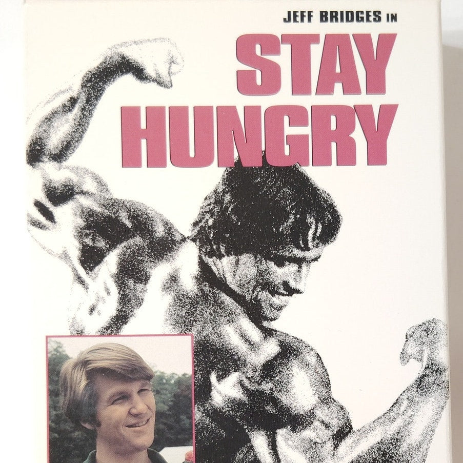 Stay Hungry VHS 1972 Arnold Schwarzenegger Jeff Bridges Sally Field Comedy Drama