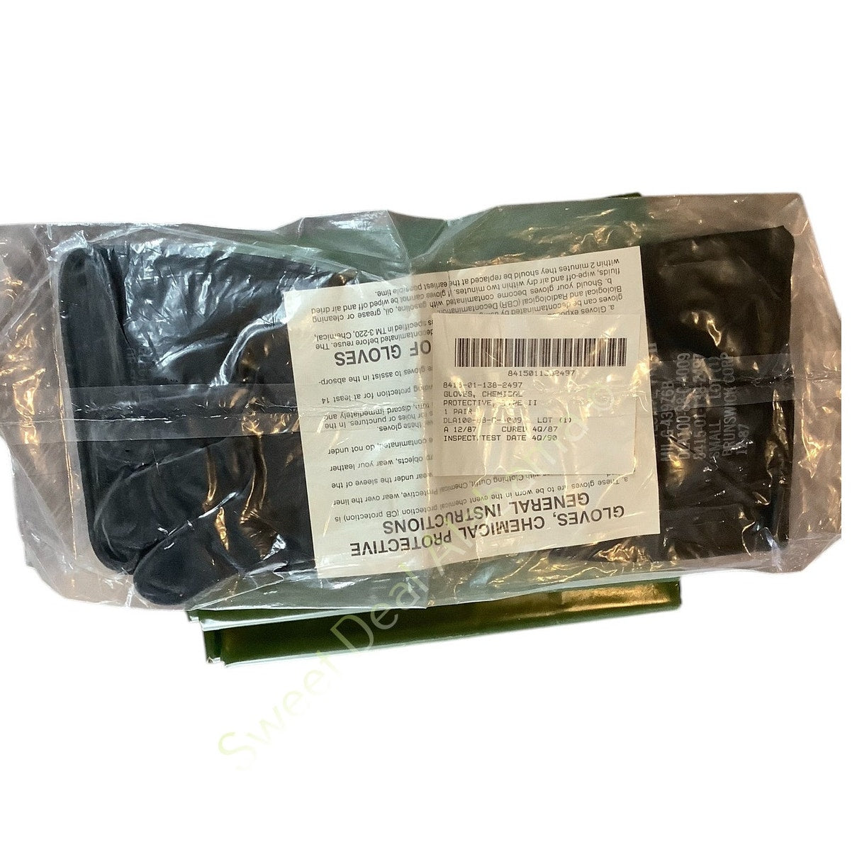 NIP, Vintage Chemical Protective Casualty Bag w/ Chemical Protective Gloves