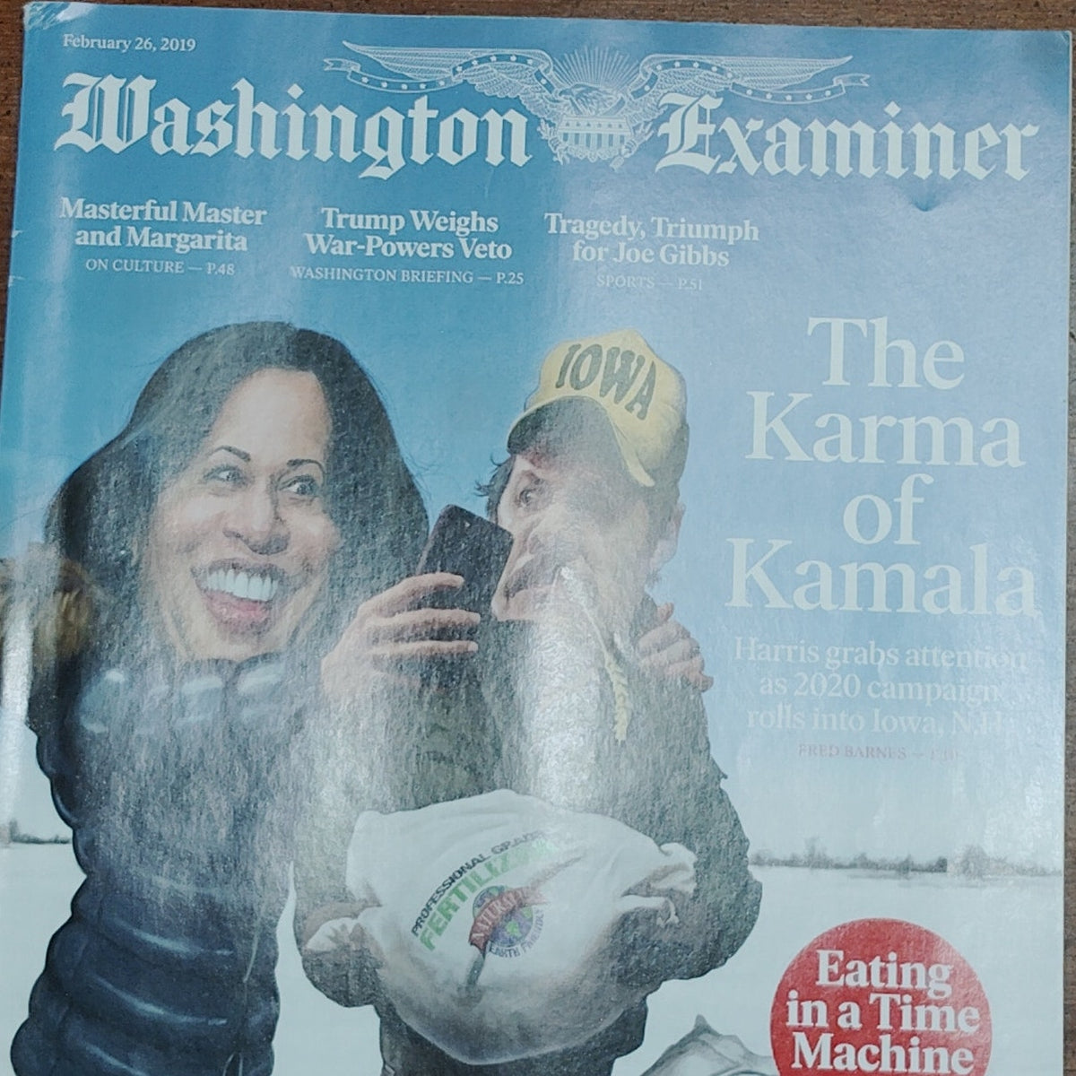 Washington Examiner "The Karma of Kamala" Feb 26 2019 Magazine, Harris Buttigieg
