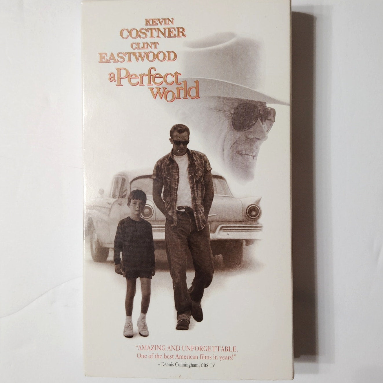 A Perfect World VHS 1993 Kevin Costner Clint Eastwood Drama Thriller Vintage