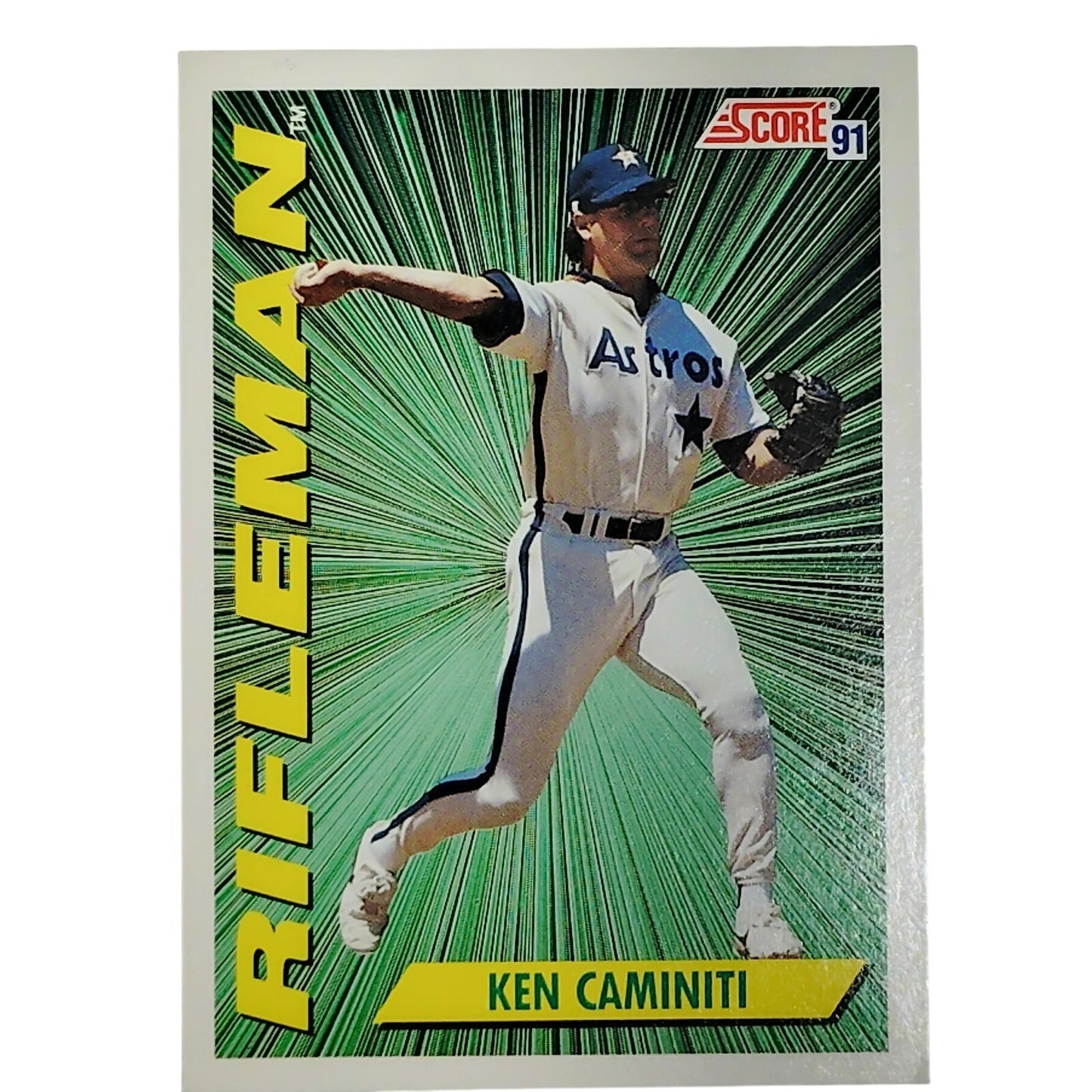 1991 Score Rifleman Ken Caminiti Card #415 Houston Astros 3B VG/EX