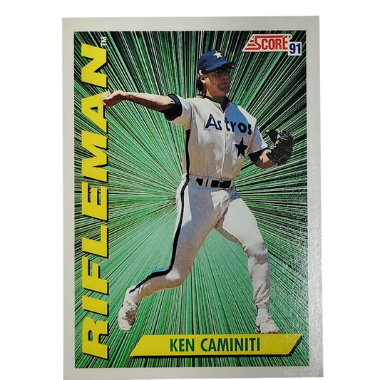 1991 Score Rifleman Ken Caminiti Card #415 Houston Astros 3B VG/EX