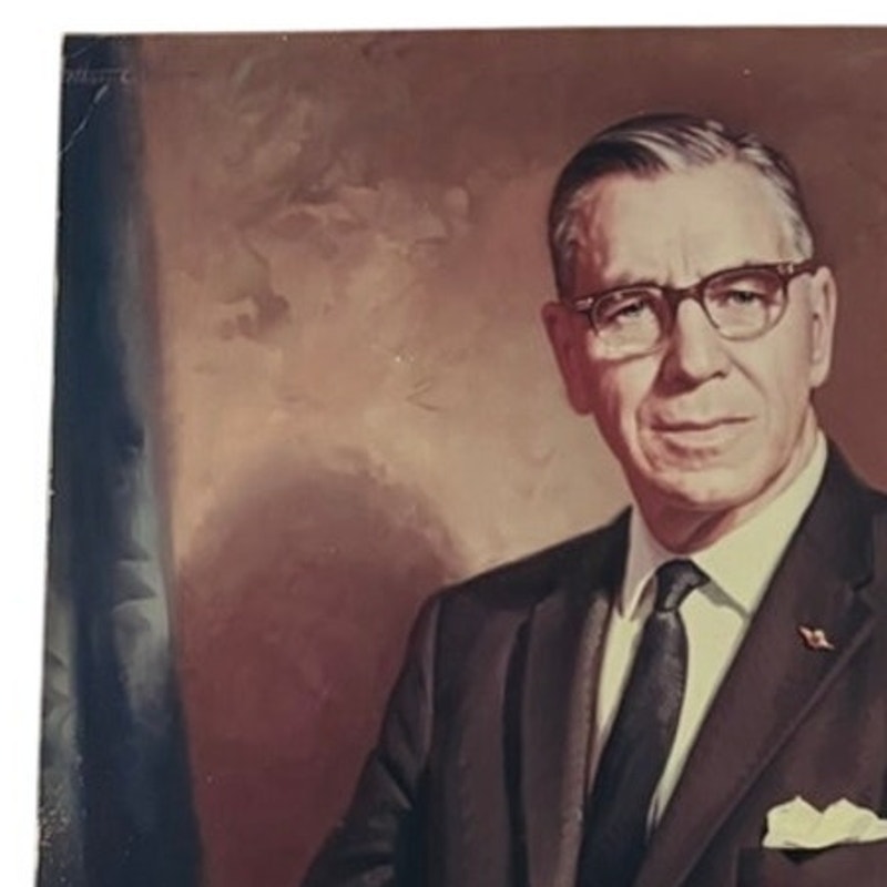 1960's C.E. Woolman Portrait Photograph Delta Air Lines Founder 16x11 Aviation