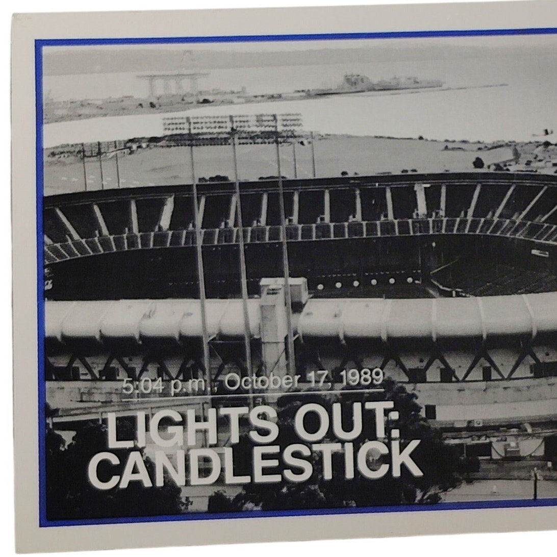 1990 Score Lights Out Candlestick 701 San Francisco Giants Earthquake Tribute NM