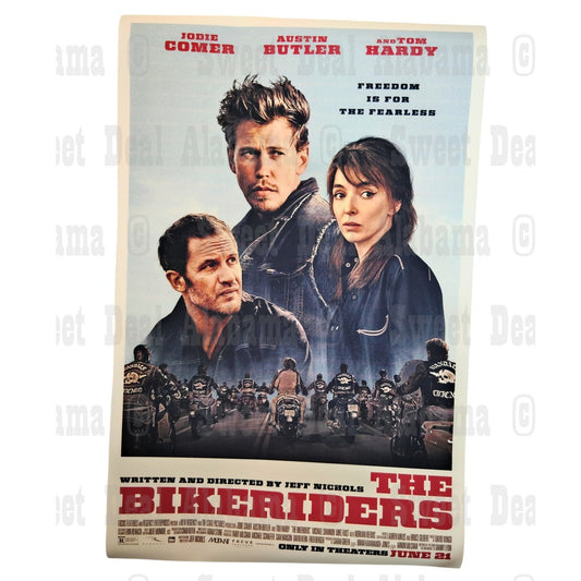 The Bikeriders – 11” x 17” Canvas Print of Movie Poster – Unframed