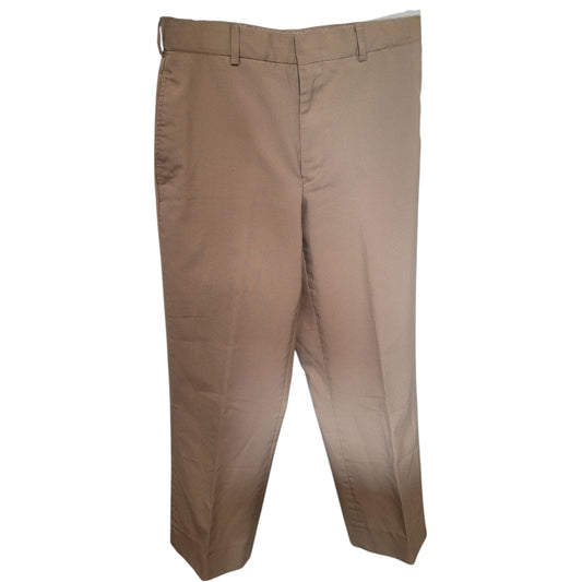 Flying Cross Uniform Trousers - Size 28S - 75/25 Poly-Wool Blend - Tan