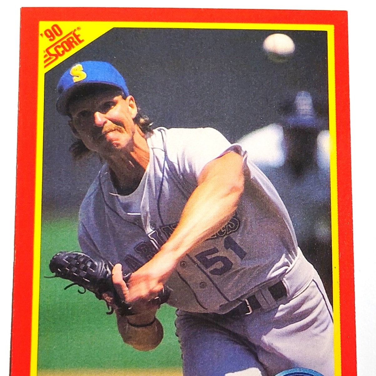 1990 Score Randy Johnson #415 Seattle Mariners Pitcher MLB Baseball EX