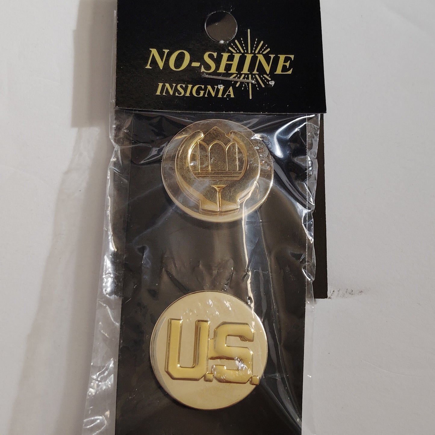 U.S. & Chaplains Assistant Collar Devices Novelty Lapel Pin Set 1"D
