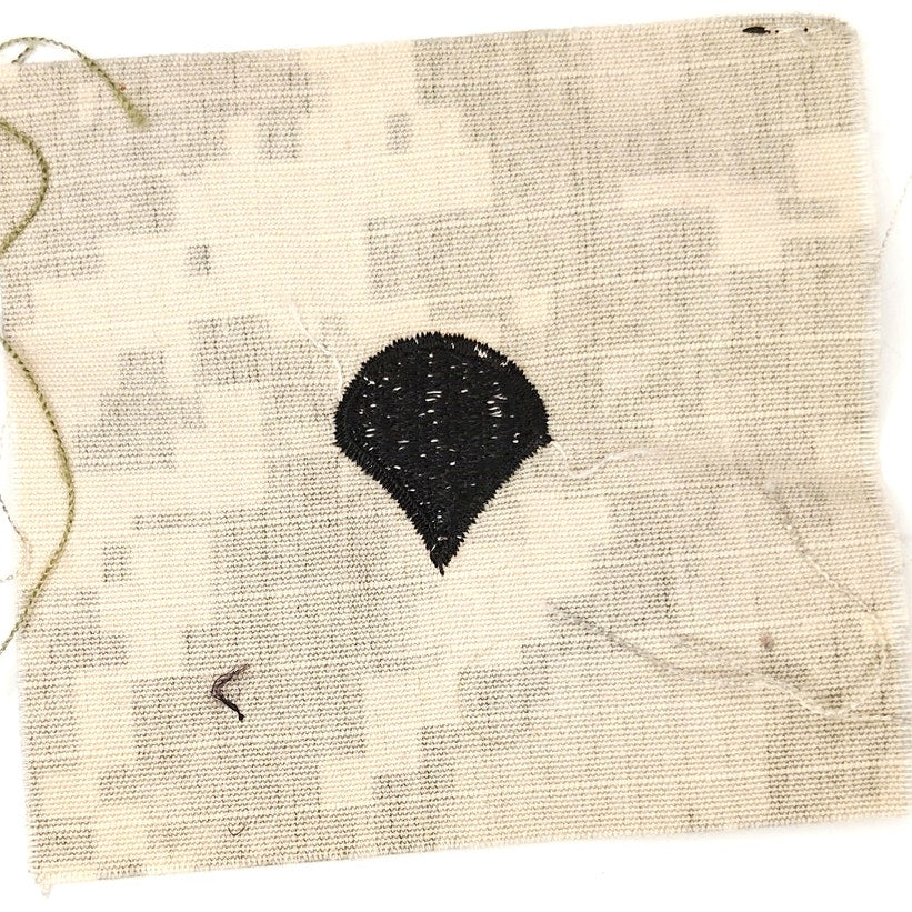 US Army Specialist E‑4 Rank Patch Black on UCP ACU – Sew‑On 3‑1/4" × 3"