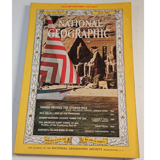 National Geographic Magazine May 1965 | Nile Valley, Alaska & Ancient Shipwrecks