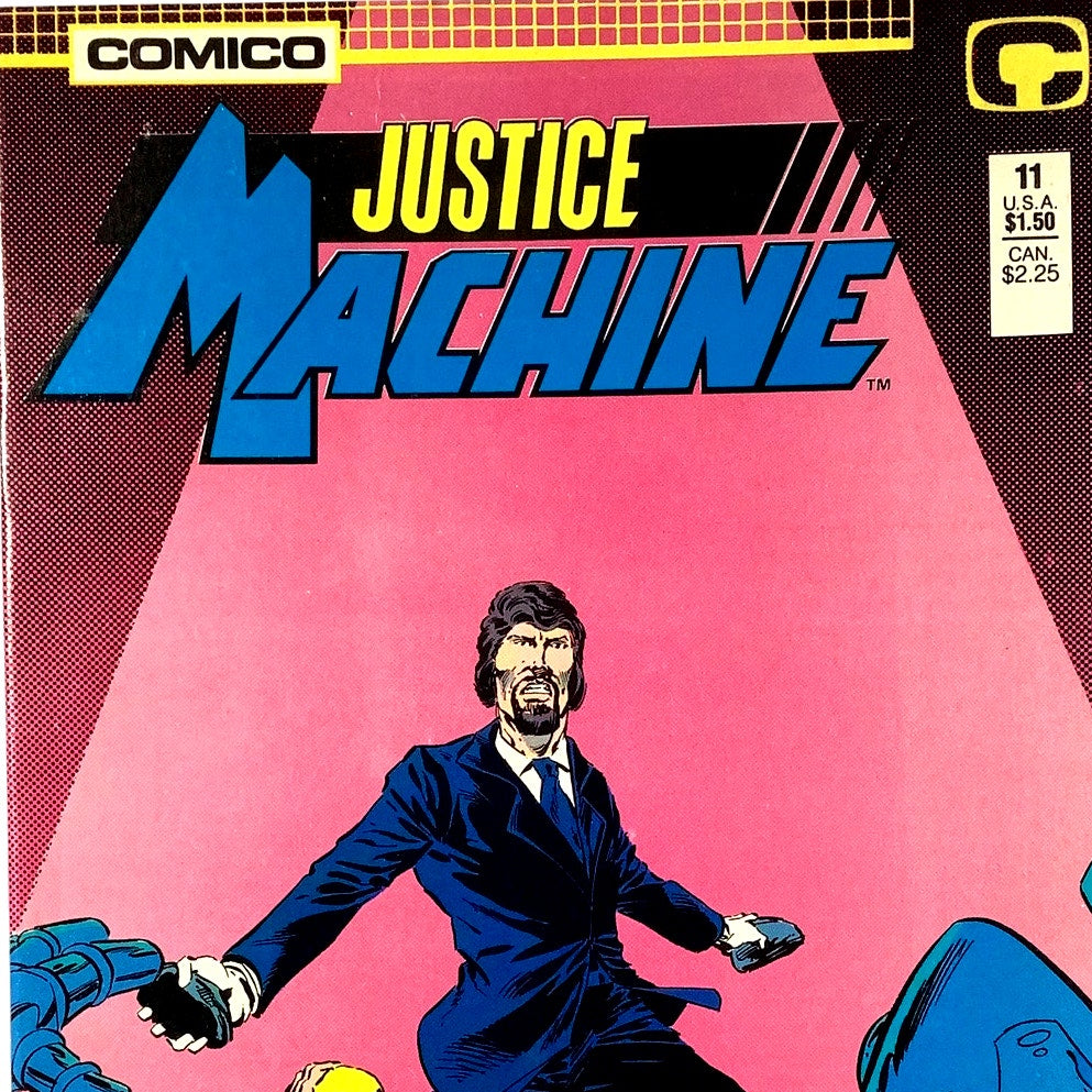 Justice Machine #11, November 1987, Comico Comics, NM 9.4