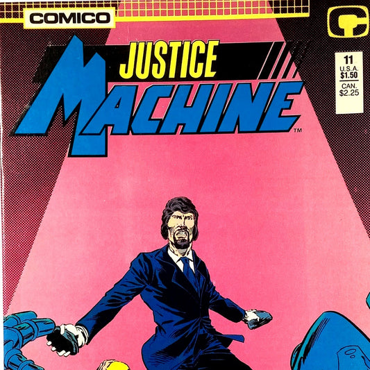 Justice Machine #11, November 1987, Comico Comics, NM 9.4