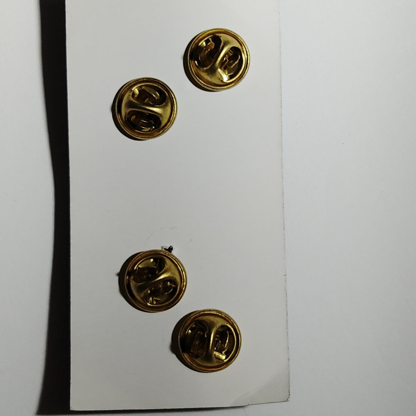 2/75 Rangers BOS Blue Disc Hat Lapel Brooch Pin Set, Gold‑Tone, 1.25"H Disks