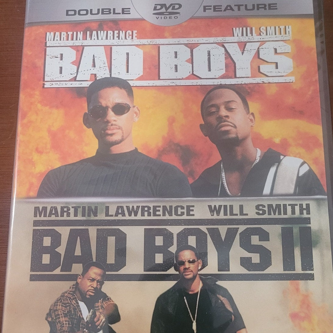 Double Feature Bad Boys & Bad Boys II DVD Will Smith Action Comedy Buddy Cop