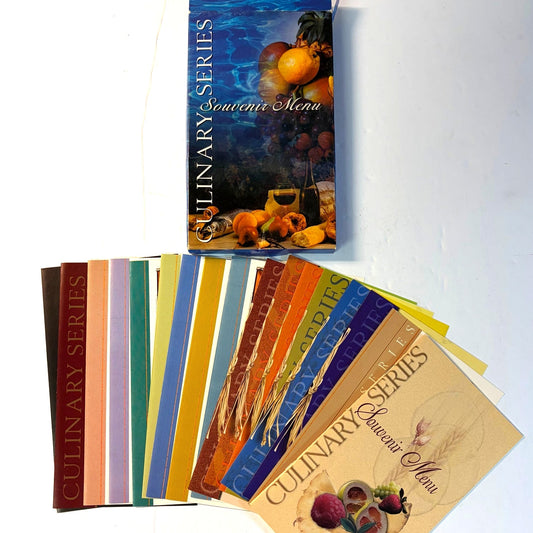 Royal Caribbean Culinary Series Souvenir Menu Collection - Blue/Multi