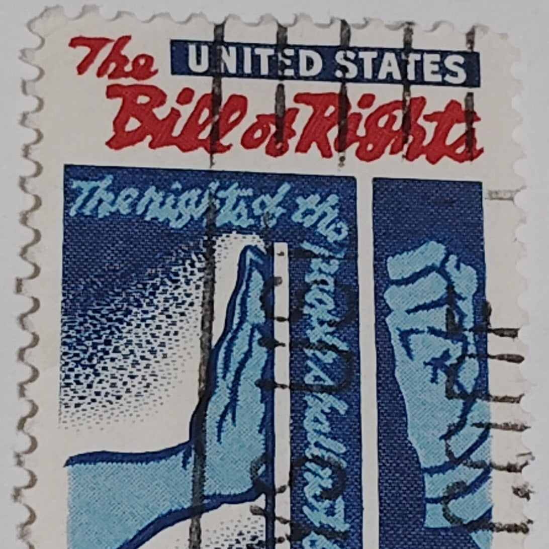 1966 Scott #1312 – 5¢ Bill of Rights / 175th Anniversary – Canceled