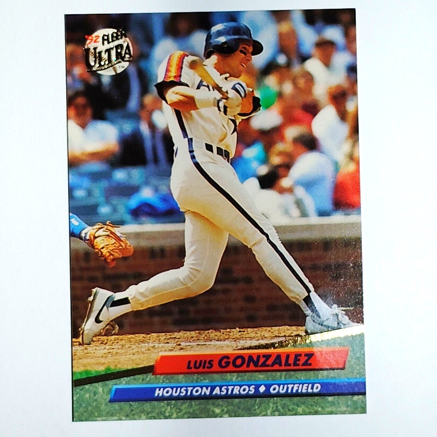 1992 Fleer Ultra Luis Gonzalez #203 Houston Astros OF - Rainbow Jersey VG/EX