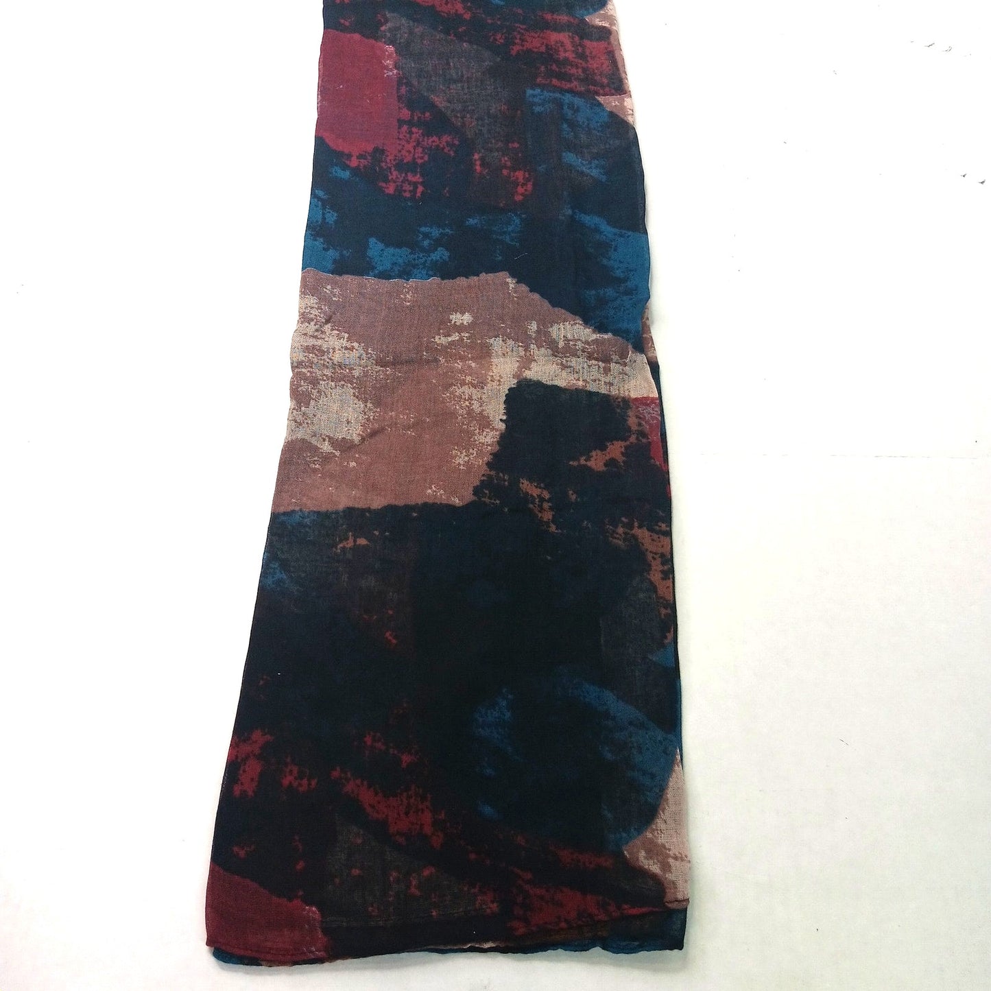 Lucky Leaf Infinity Scarf Lightweight 100% Viscose Multi‑Color Artist Print