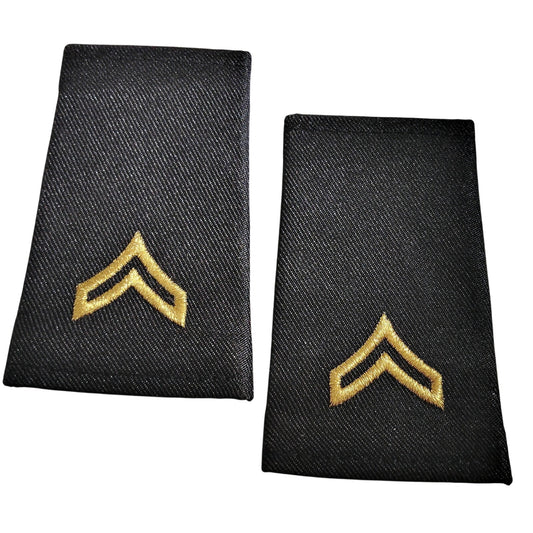 U.S. Army Corporal E‑4 Shoulder Marks Epaulets Novelty 3‑1/2" × 2‑1/4"