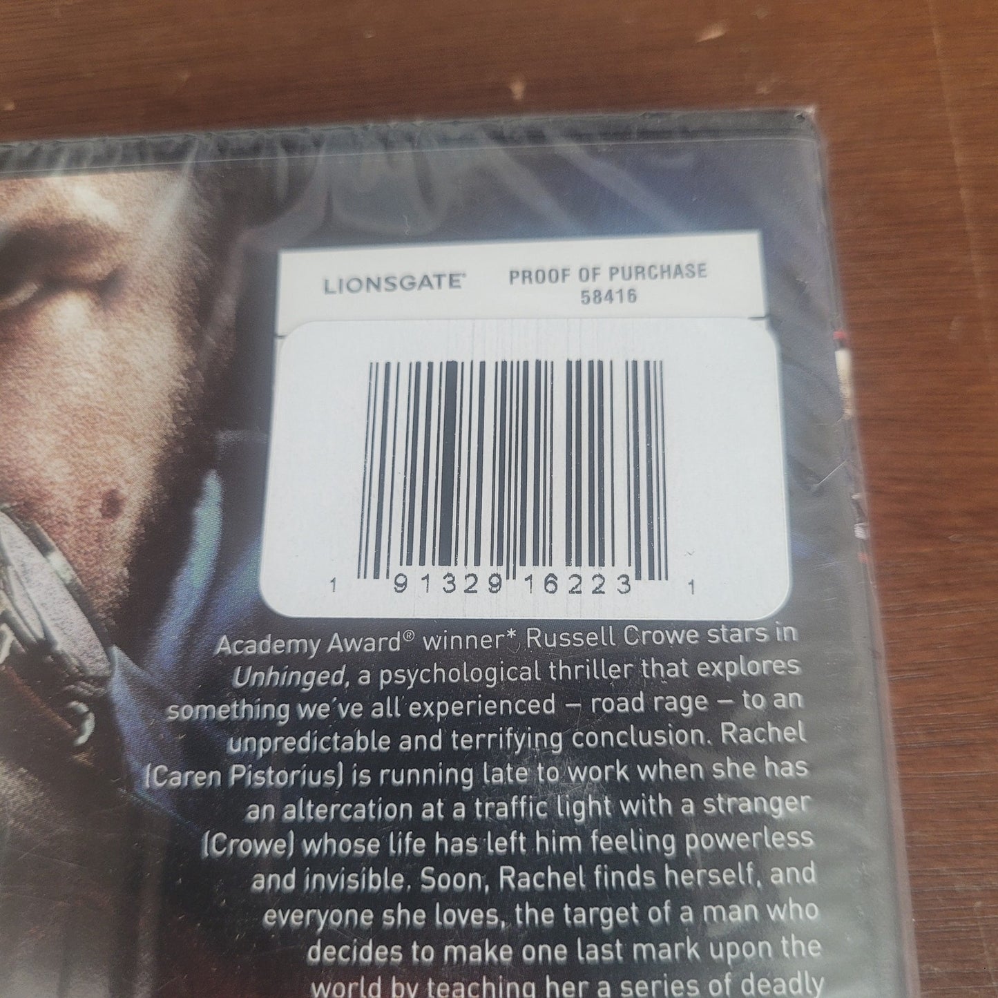 Unhinged (DVD, 2020) Thriller Starring Russell Crowe