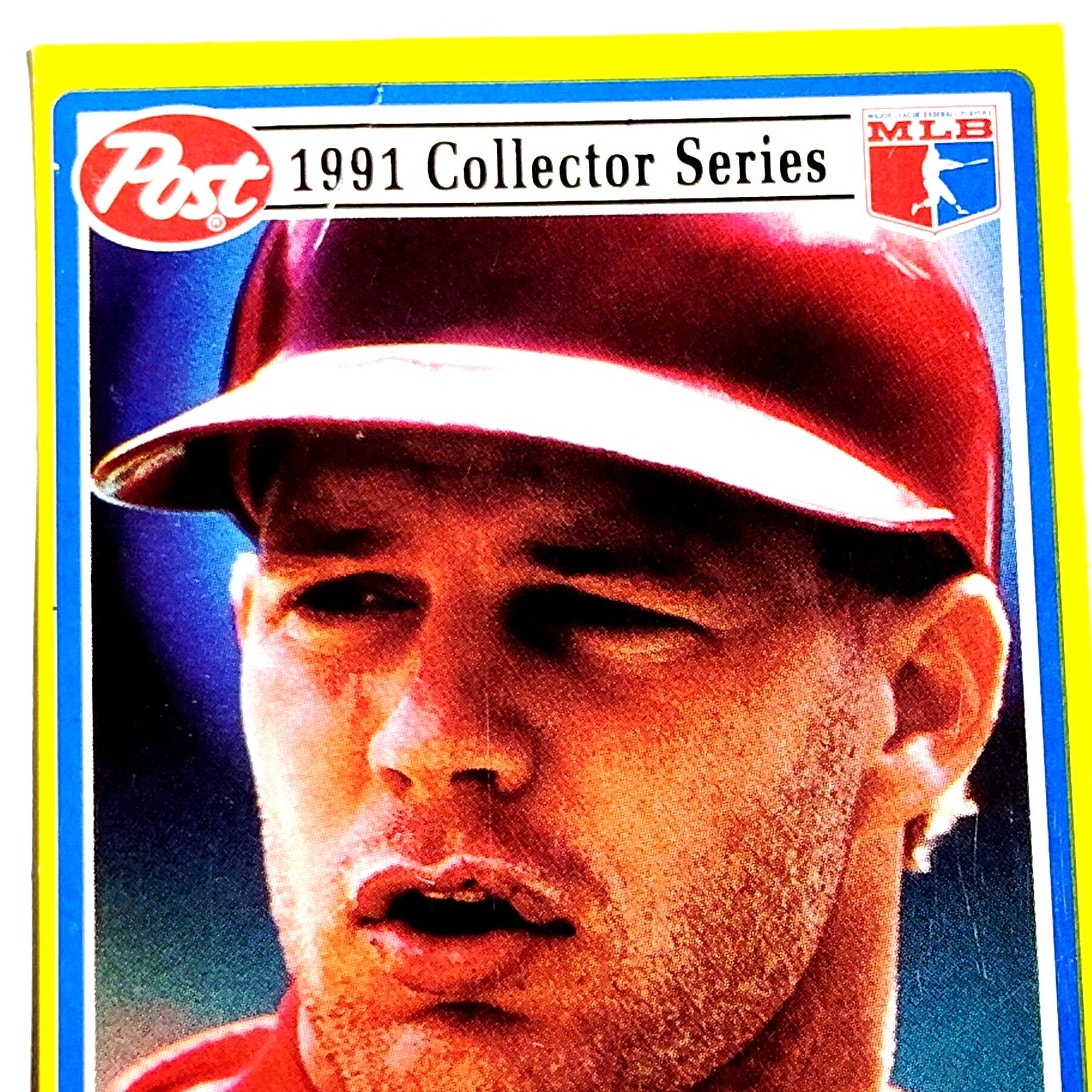 1991 Post Collector Series Lenny Dykstra #8 Philadelphia Phillies CF Baseball NM