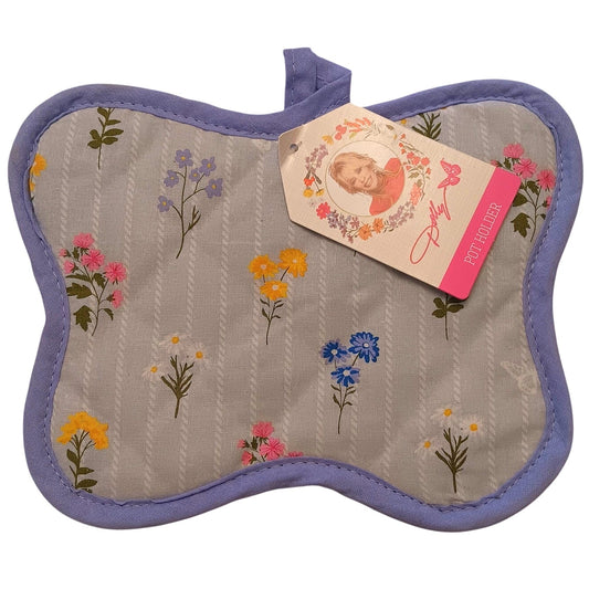 Dolly Parton Floral Butterfly Pot Holder Lavender Multi-color Kitchen New