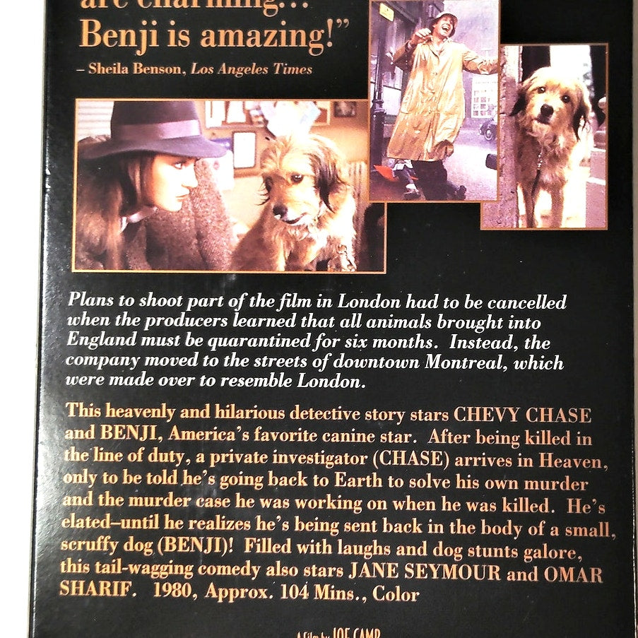 Oh Heavenly Dog VHS 1997 Chevy Chase Jane Seymour Orion Comedy Fantasy