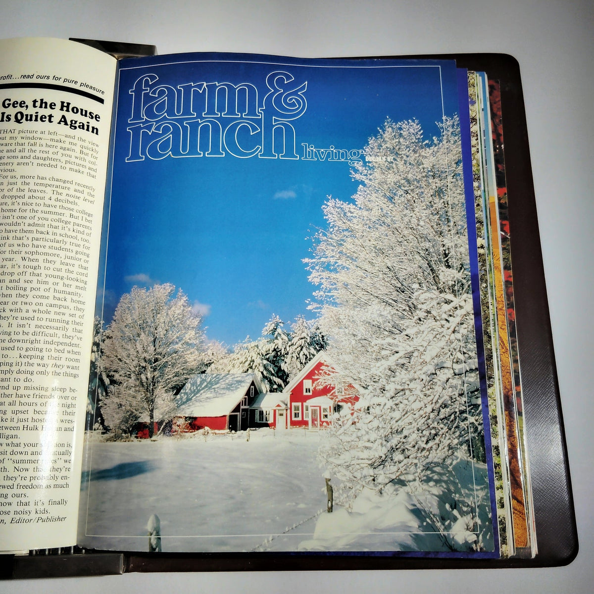 Vintage Farm & Ranch Living 1986-1987 Bound Magazine Lot of 11 in Reiman Binder