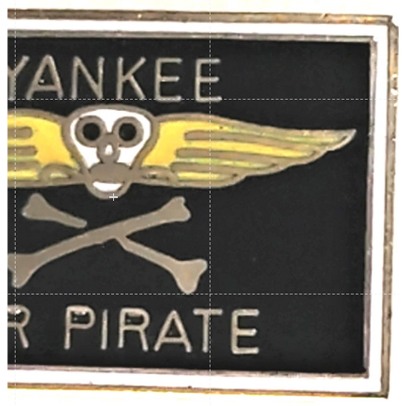 Yankee Air Pirate (Vietnam) Novelty Biker Jacket Hat Lapel Pin 1" × 3/4"