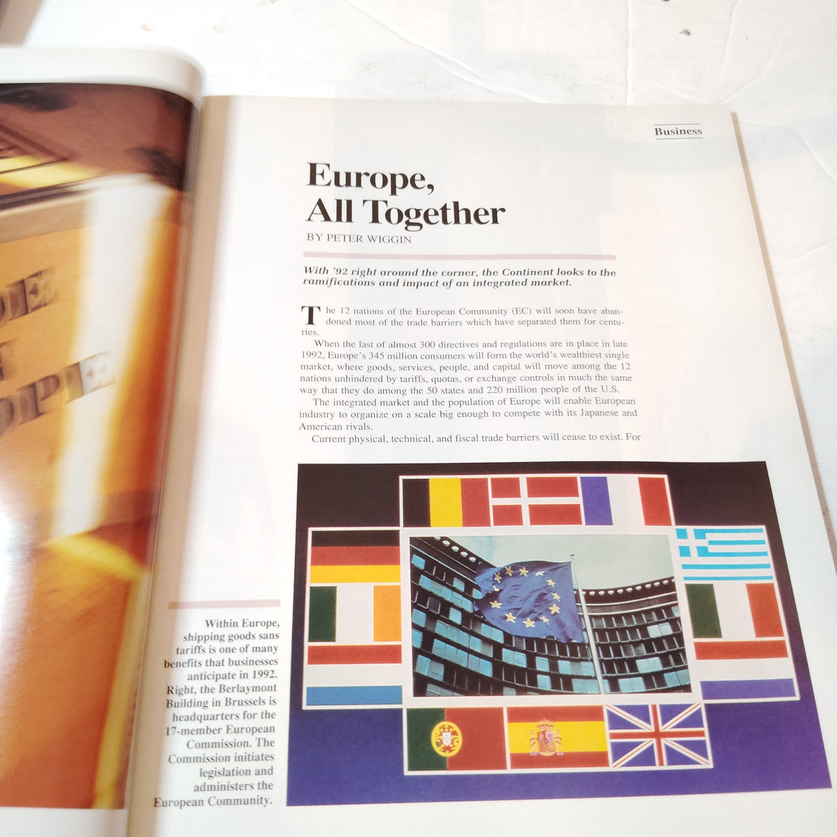 Delta Sky Magazine June 1991 - Vintage In-Flight Publication w/ Europe Articles