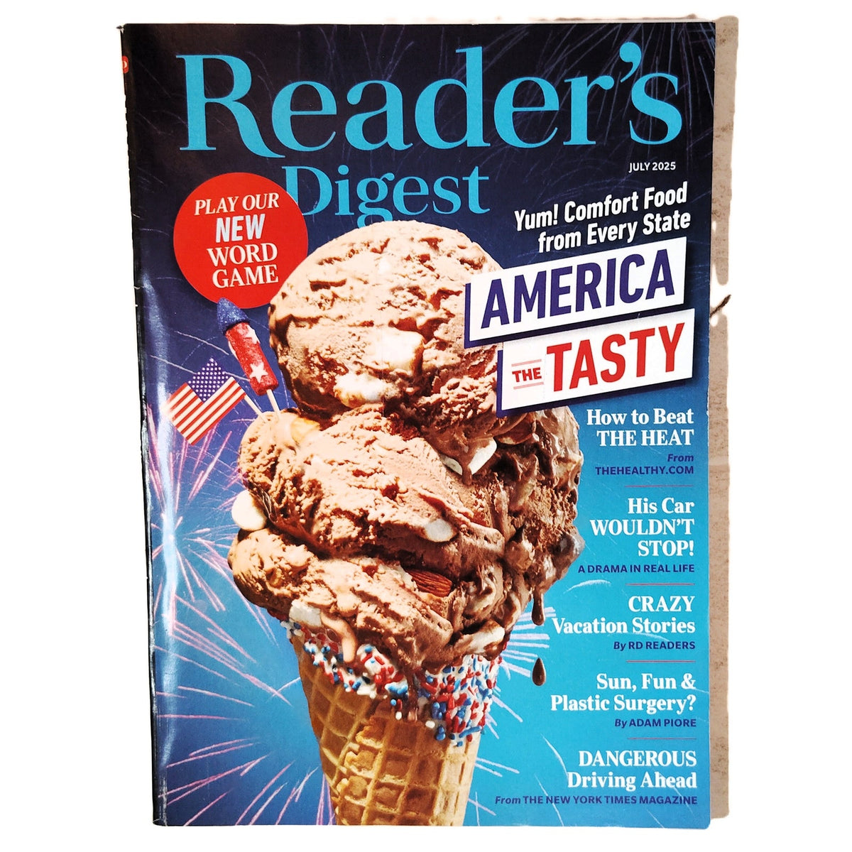 Reader's Digest Magazine July 2025 America the Tasty Comfort Food Issue