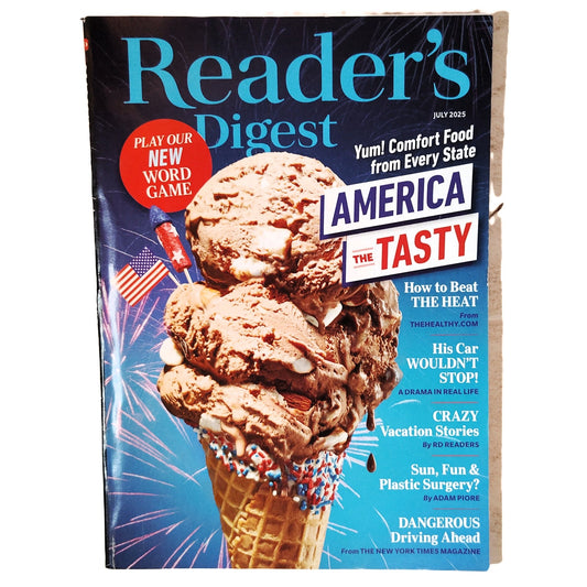 Reader's Digest Magazine July 2025 America the Tasty Comfort Food Issue