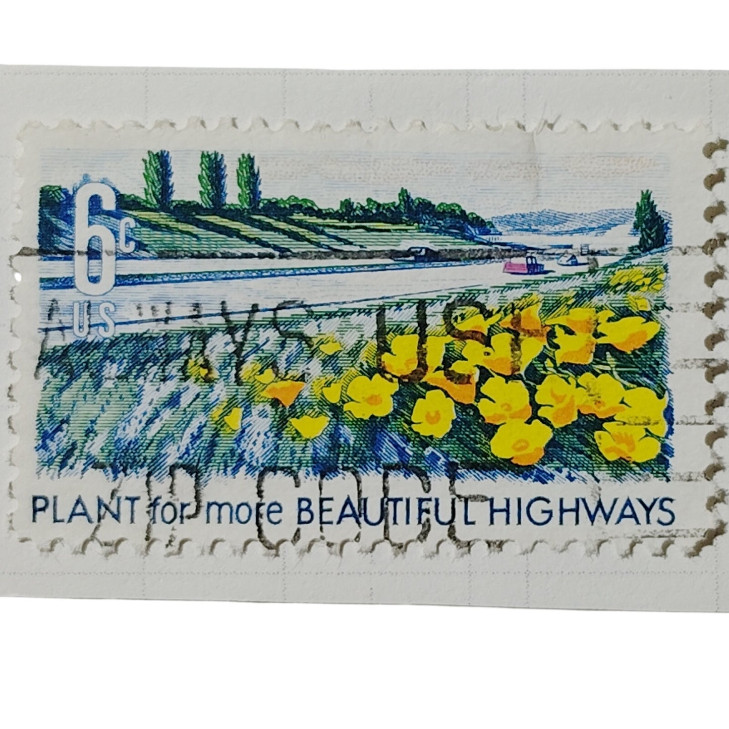 1969 US 6c Plant for More Beautiful Highways Stamp #1367 Used Cancelled