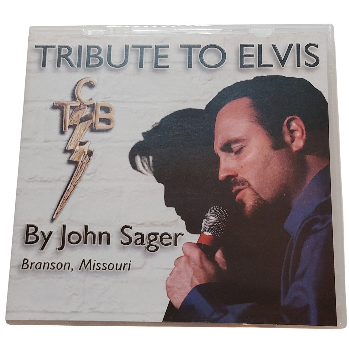John Sager “Tribute to Elvis” Rare 20‑Track Branson Custom CD, EUC