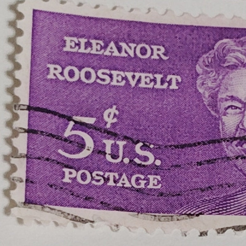 1963 Scott #1236 – 5¢ Eleanor Roosevelt / Civil & Women’s Rights – Canceled