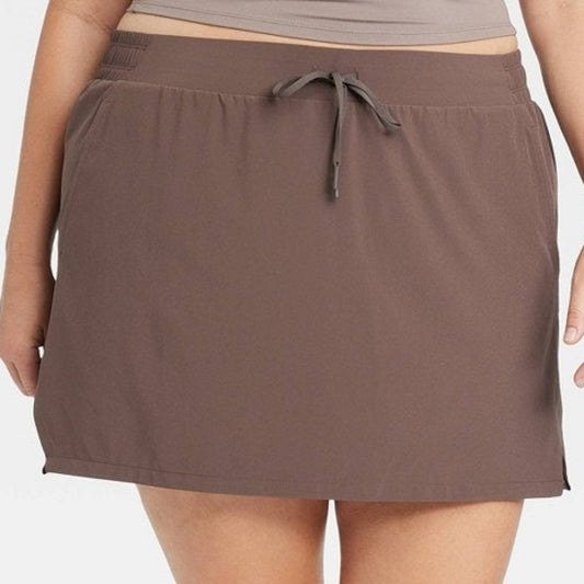 All in Motion Women’s Woven Skort, Espresso, 3X