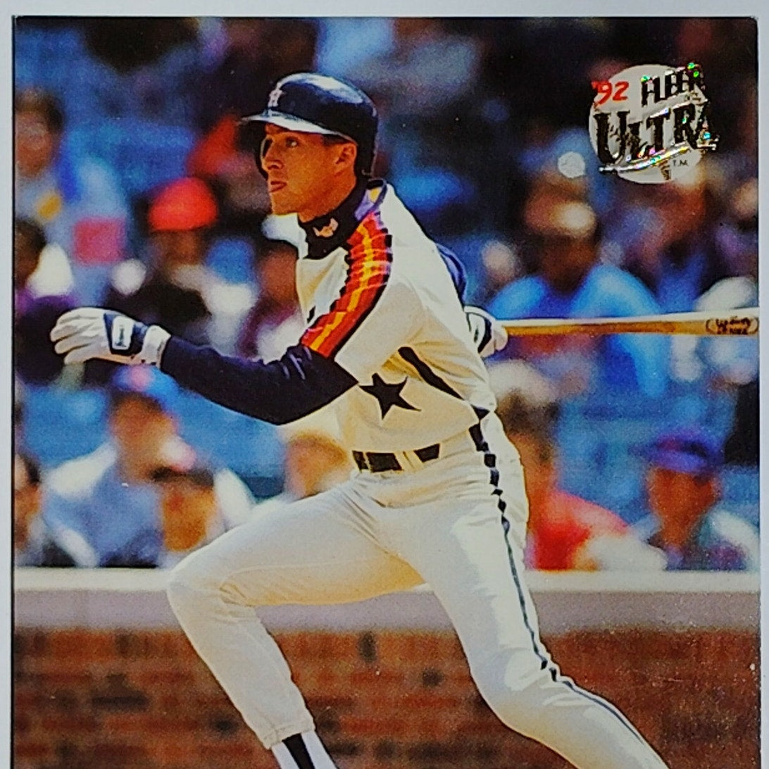 1992 Fleer Ultra Steve Finley #202 Houston Astros Outfield - Rainbow Jersey VG/EX
